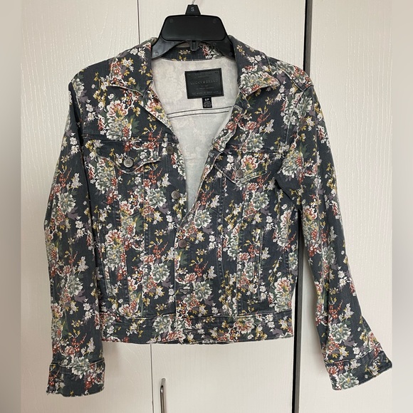 Lucky Brand Floral Tomboy Denim Jacket S - Picture 2 of 5